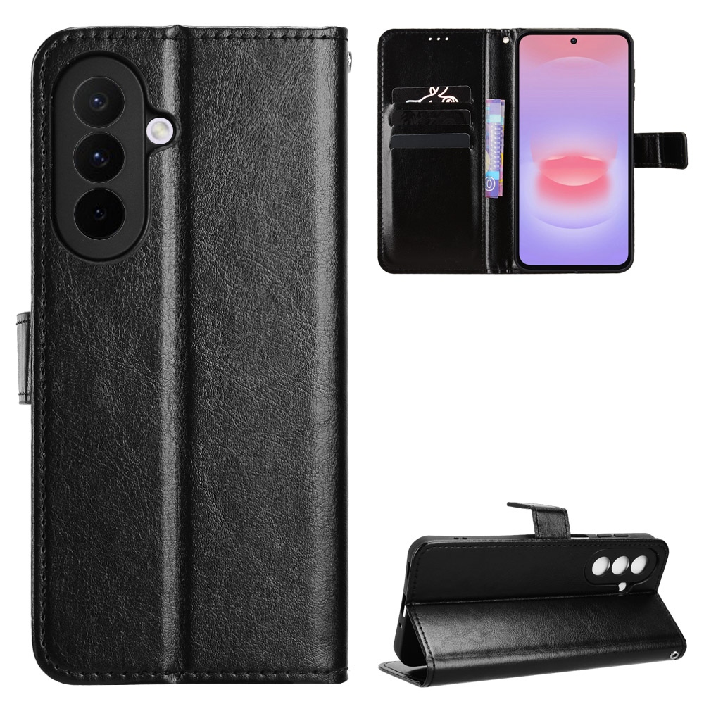 Crazy knižkové púzdro na Samsung Galaxy A27 - čierne