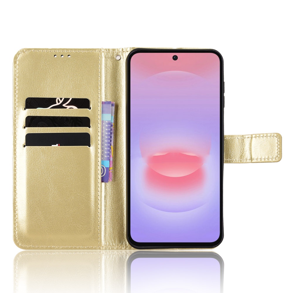 Crazy knižkové puzdro na Samsung Galaxy A27 - zlaté