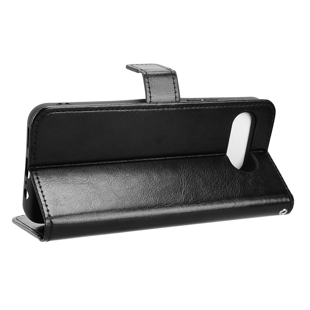 Crazy knižkové púzdro na T-Mobile T Phone 3 - čierne