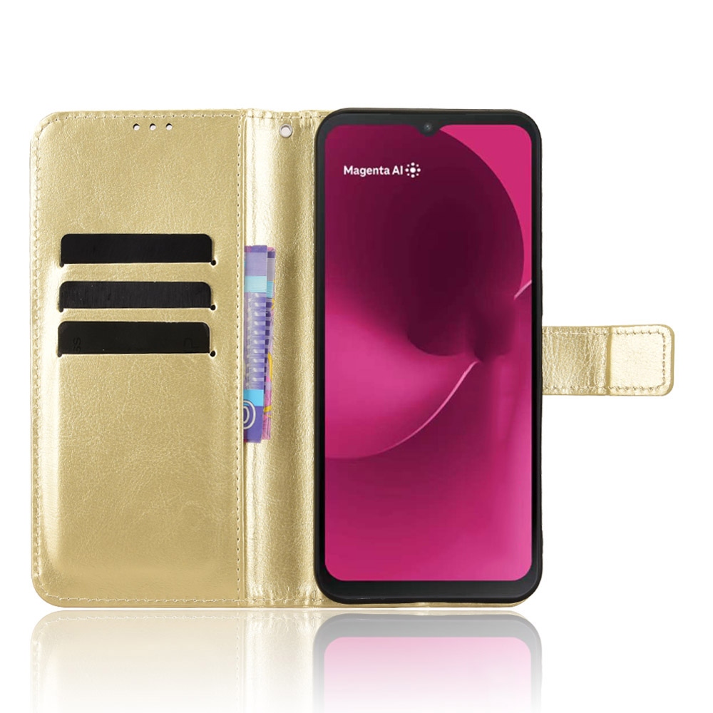 Crazy knižkové puzdro na T-Mobile T Phone 3 - zlaté