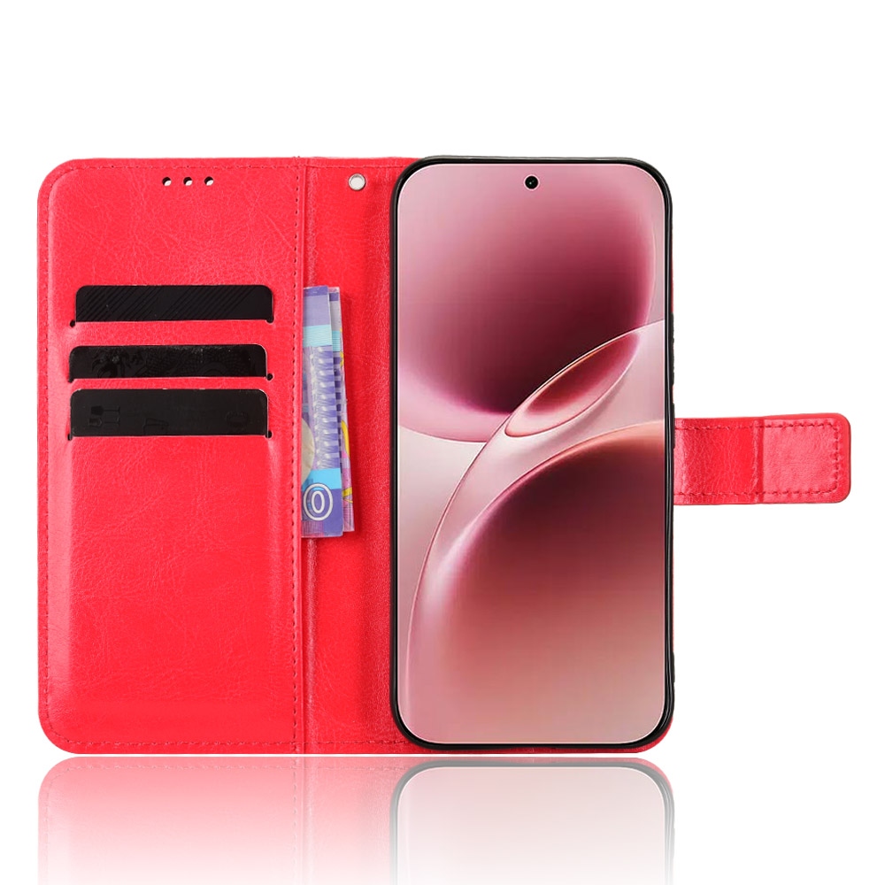 Crazy knižkové puzdro na Vivo V70 5G - červené