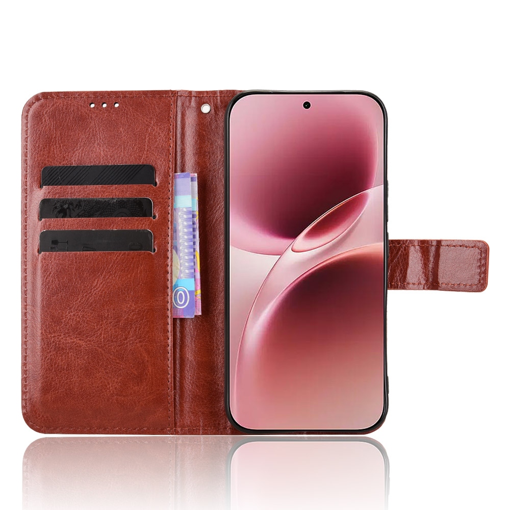 Crazy knižkové puzdro na Vivo V70 5G - hnedé