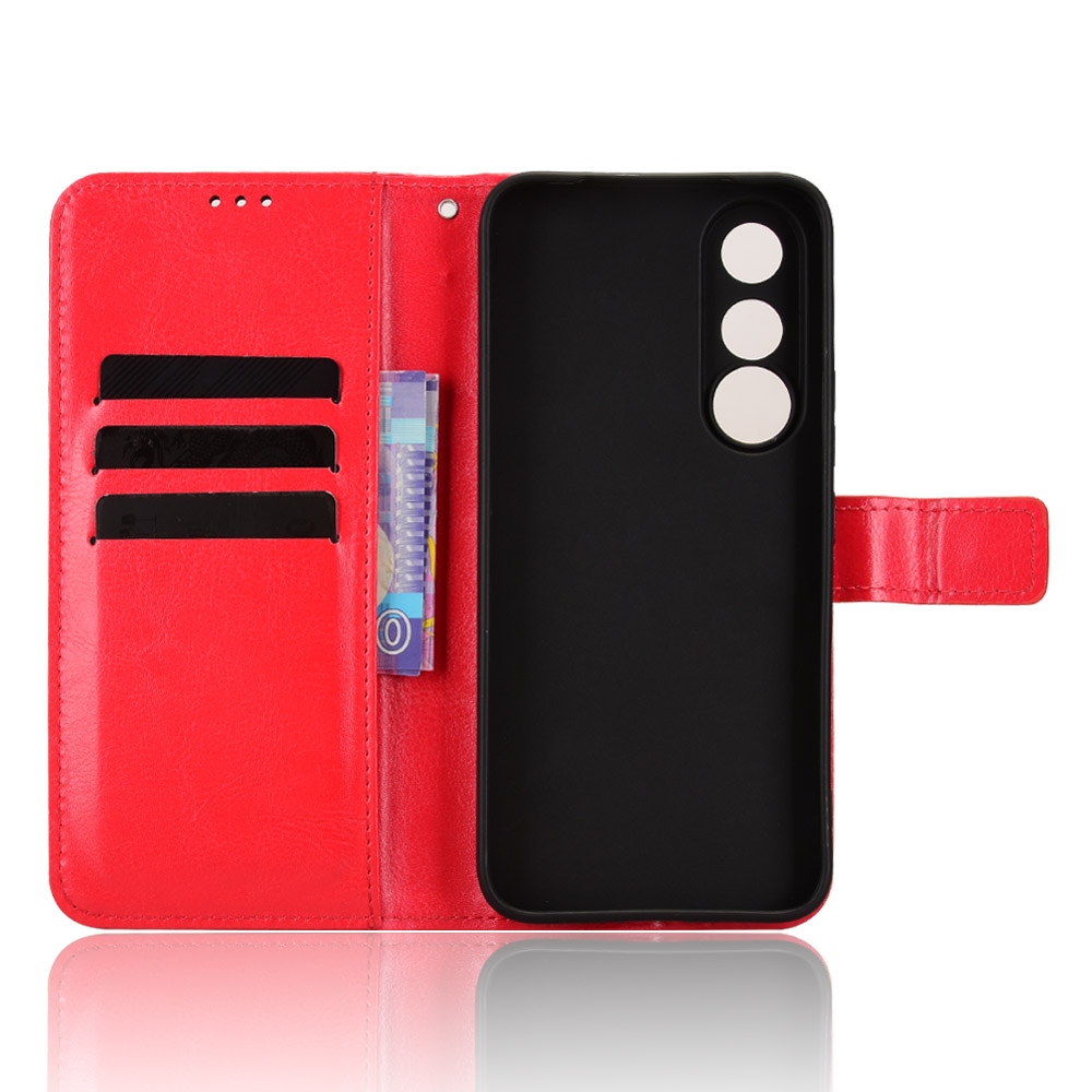 Crazy knižkové púzdro na Vivo V70 FE 5G - červené