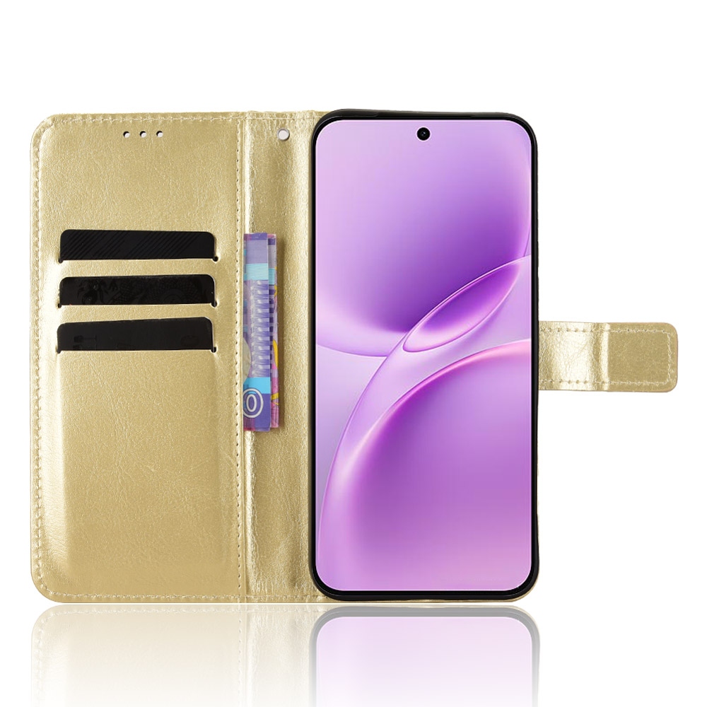 Crazy knižkové púzdro na Vivo V70 FE 5G - zlaté