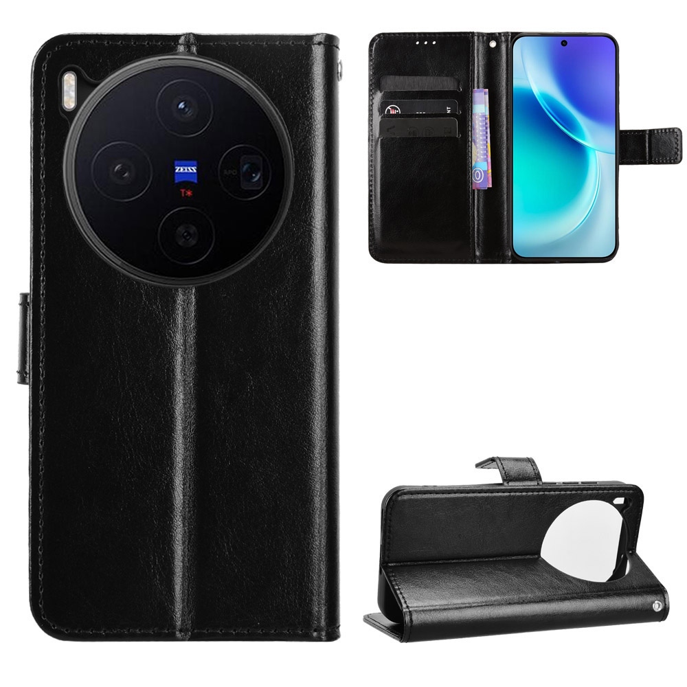 Crazy knižkové púzdro na Vivo X300 5G - čierne