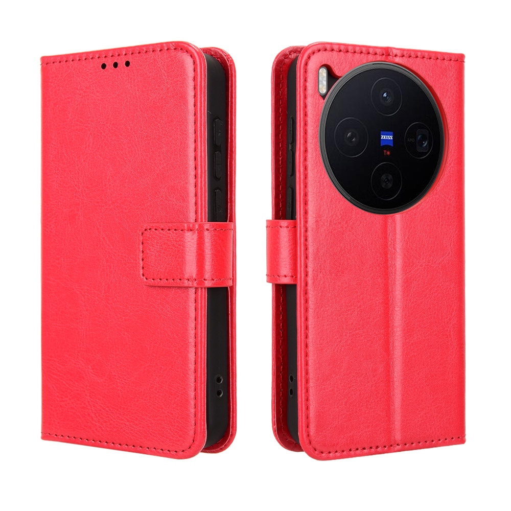 Crazy knižkové puzdro na Vivo X300 5G - červené