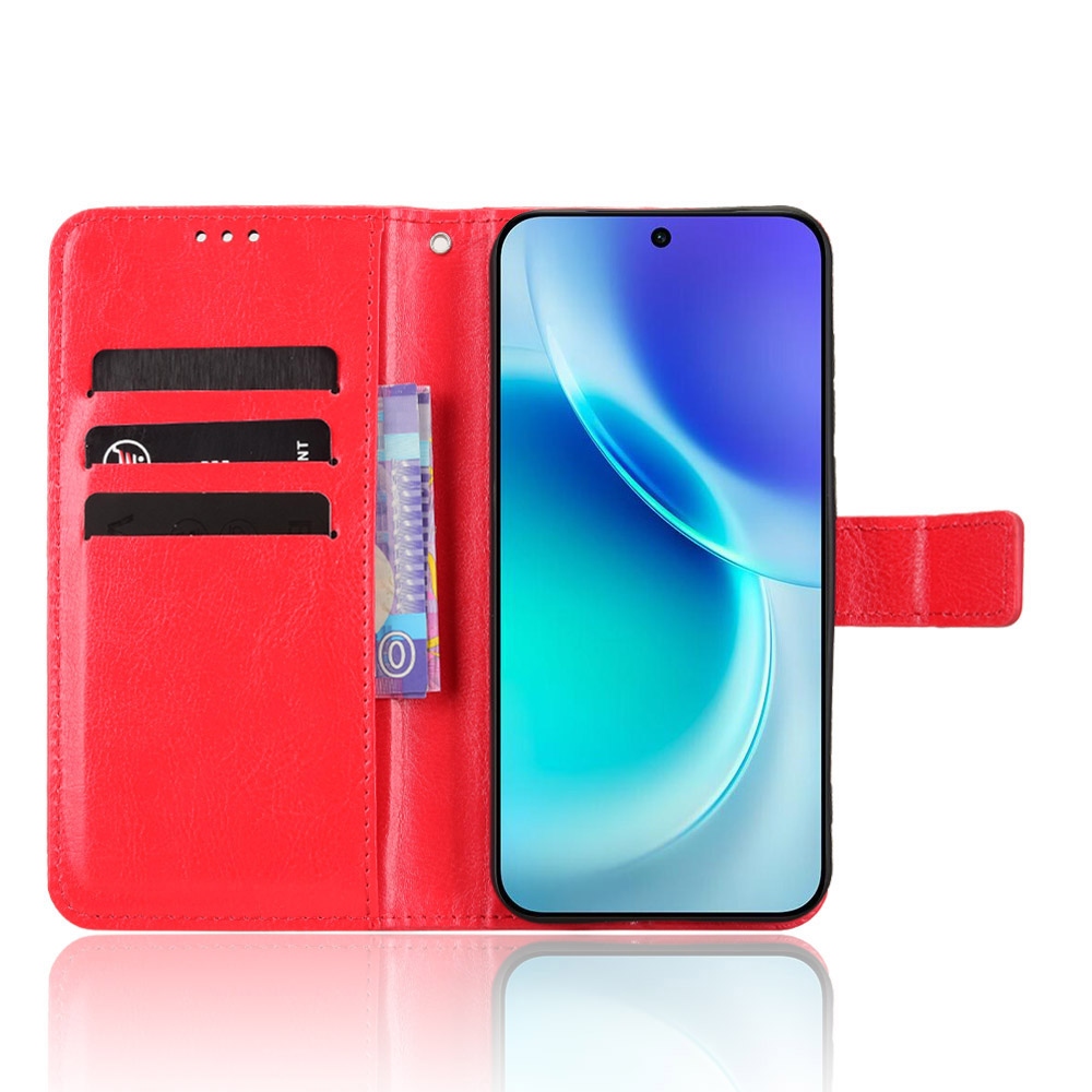 Crazy knižkové puzdro na Vivo X300 5G - červené