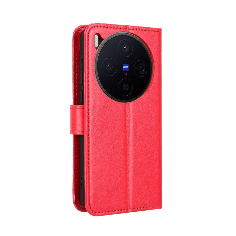 Crazy knižkové puzdro na Vivo X300 5G - červené