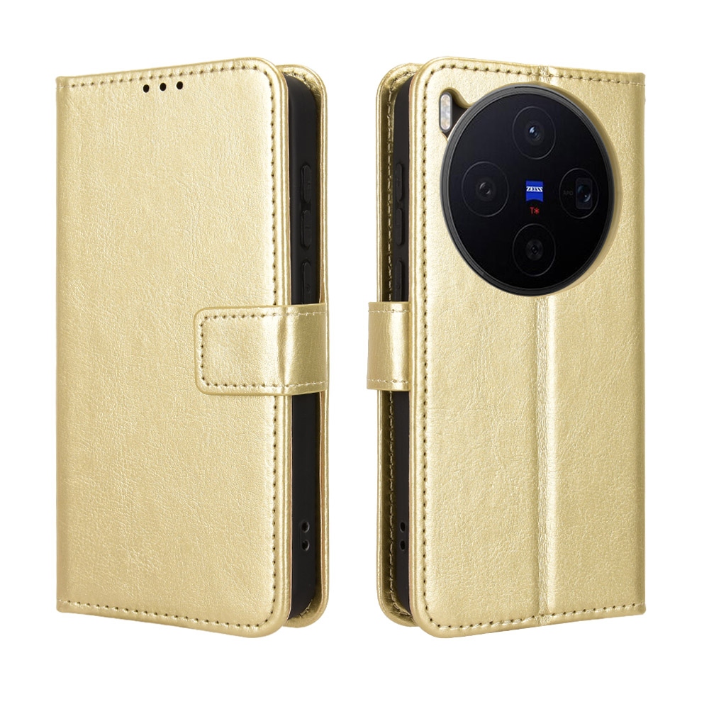 Crazy knižkové púzdro na Vivo X300 5G - zlaté