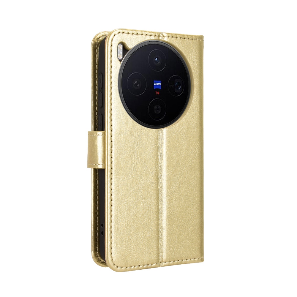 Crazy knižkové púzdro na Vivo X300 5G - zlaté