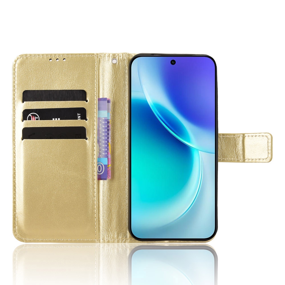 Crazy knižkové púzdro na Vivo X300 5G - zlaté