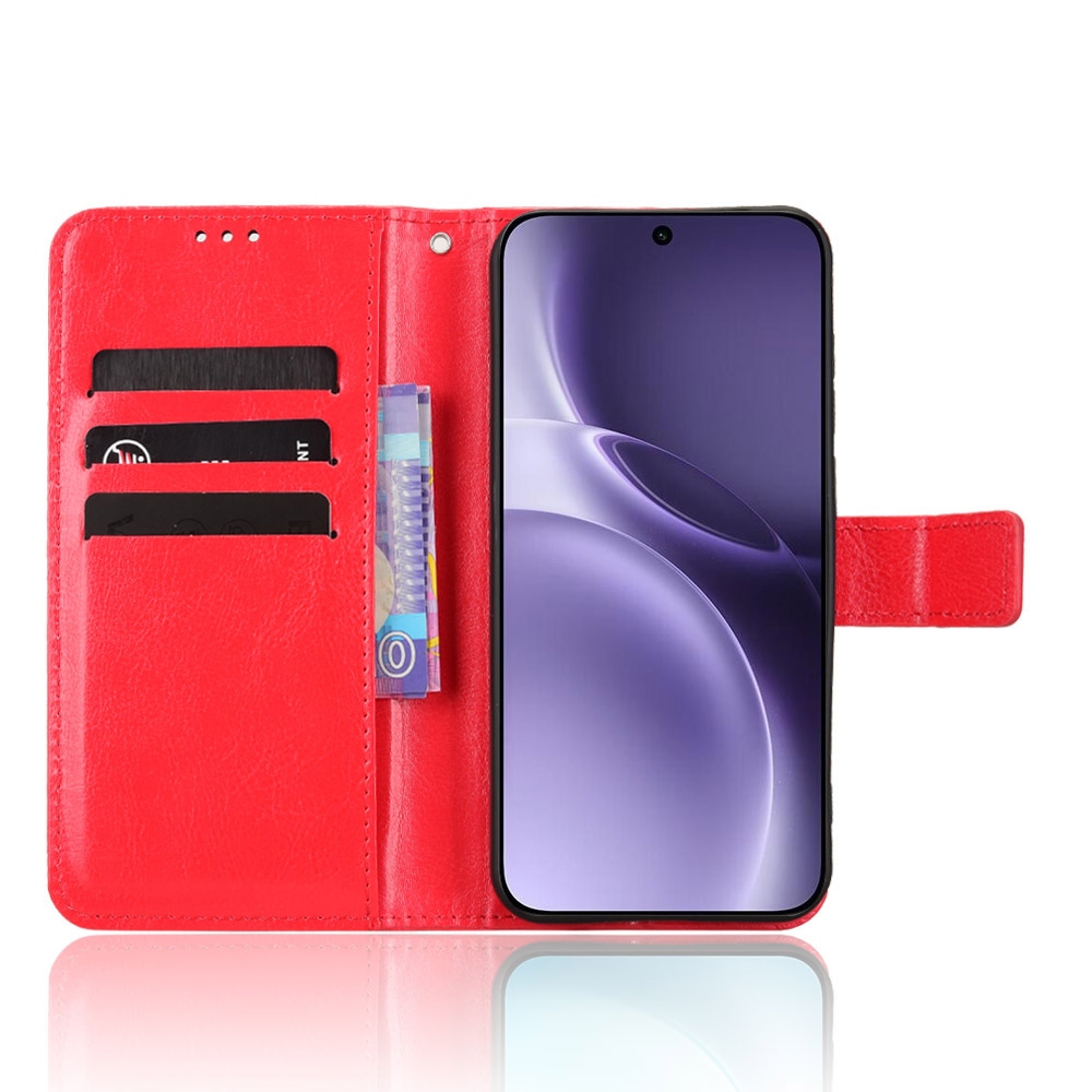 Crazy knižkové puzdro na Vivo X300 Pro 5G - červené