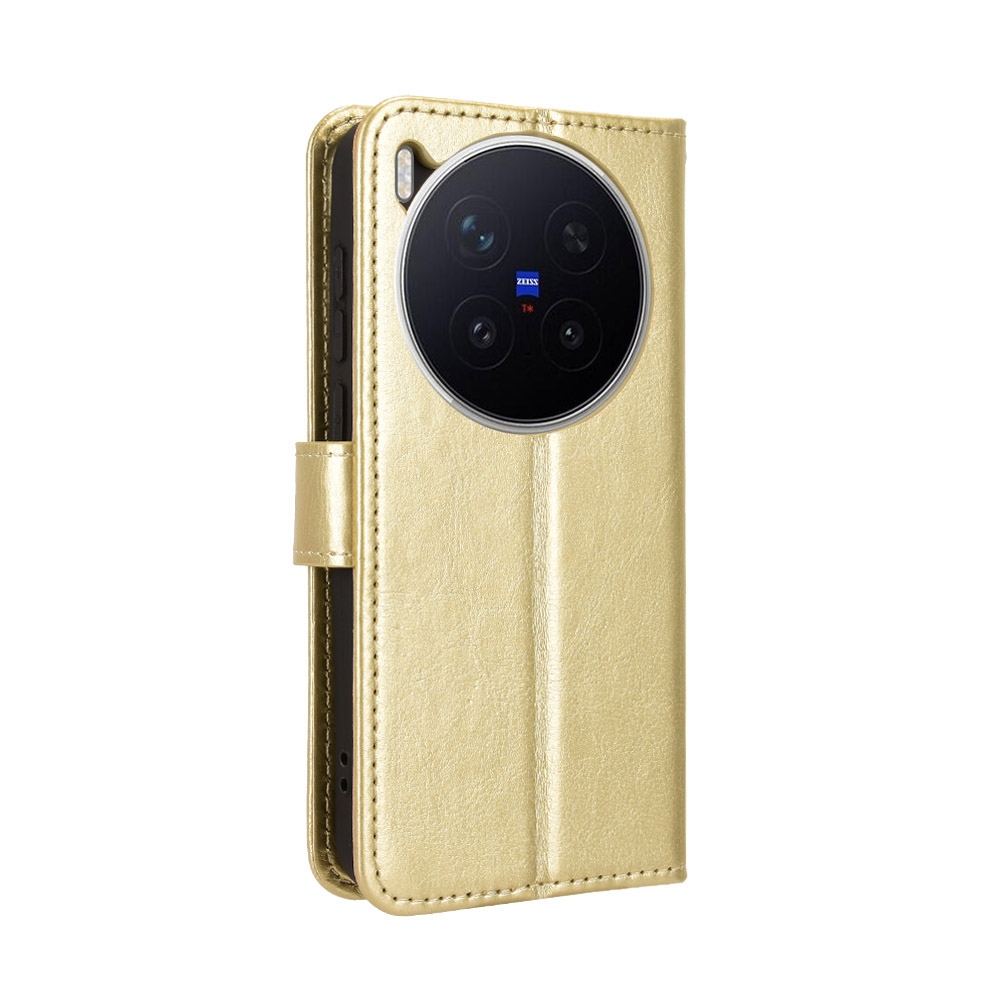 Crazy knižkové púzdro na Vivo X300 Pro 5G - zlaté