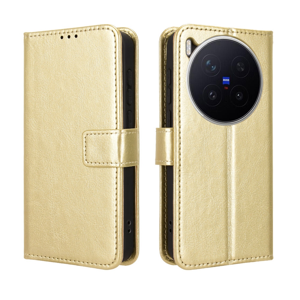 Crazy knižkové púzdro na Vivo X300 Pro 5G - zlaté
