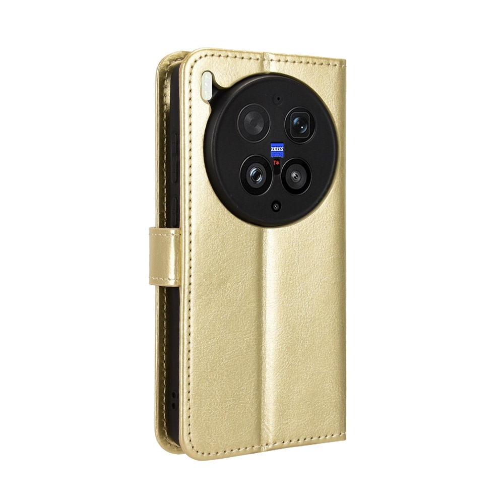 Crazy knižkové púzdro na Vivo X300 Ultra 5G - zlaté