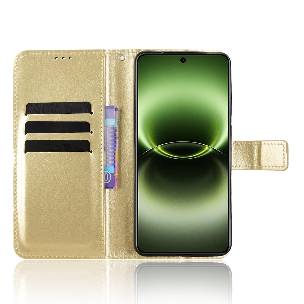 Crazy knižkové púzdro na Vivo X300 Ultra 5G - zlaté