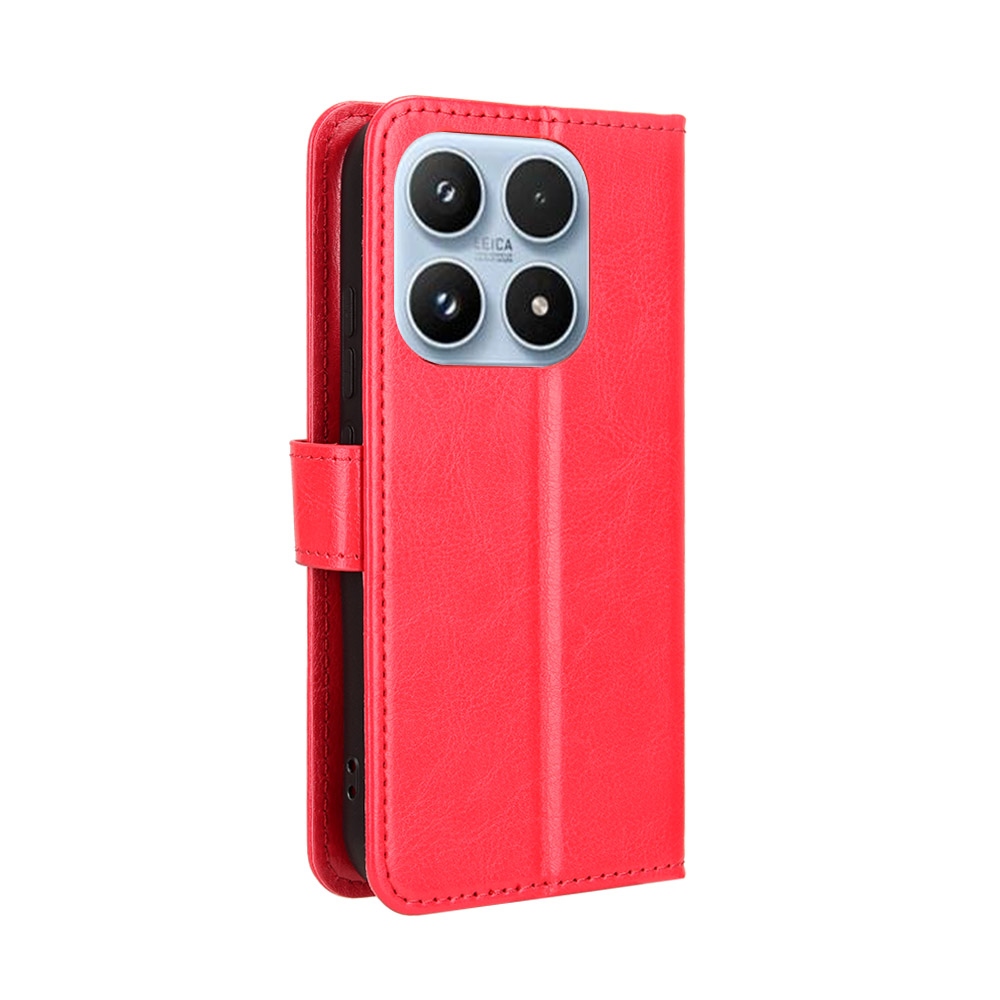 Crazy knižkové puzdro na Xiaomi 17 - červené