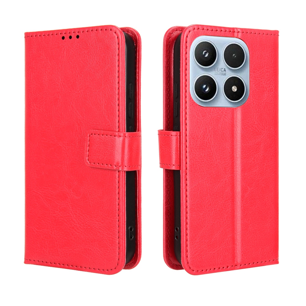 Crazy knižkové puzdro na Xiaomi 17 - červené