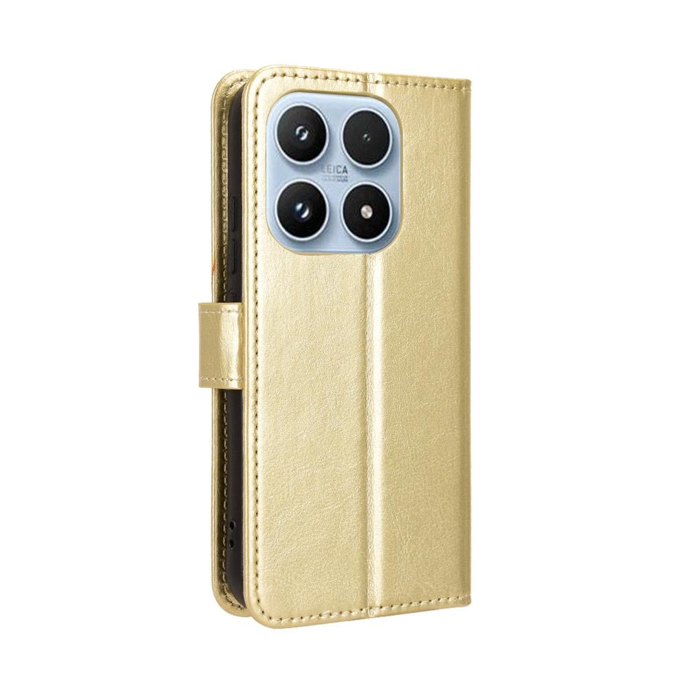 Crazy knižkové puzdro na Xiaomi 17 - zlaté