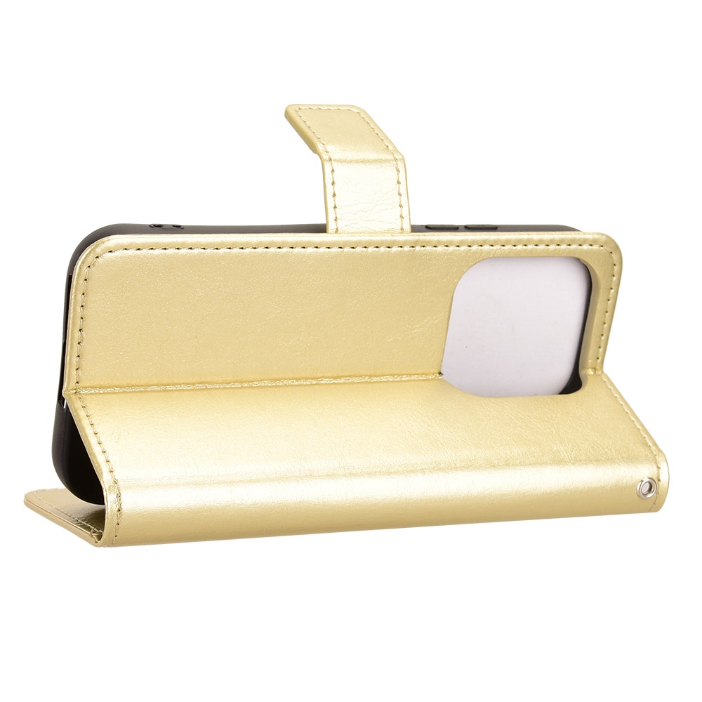 Crazy knižkové puzdro na Xiaomi 17 - zlaté