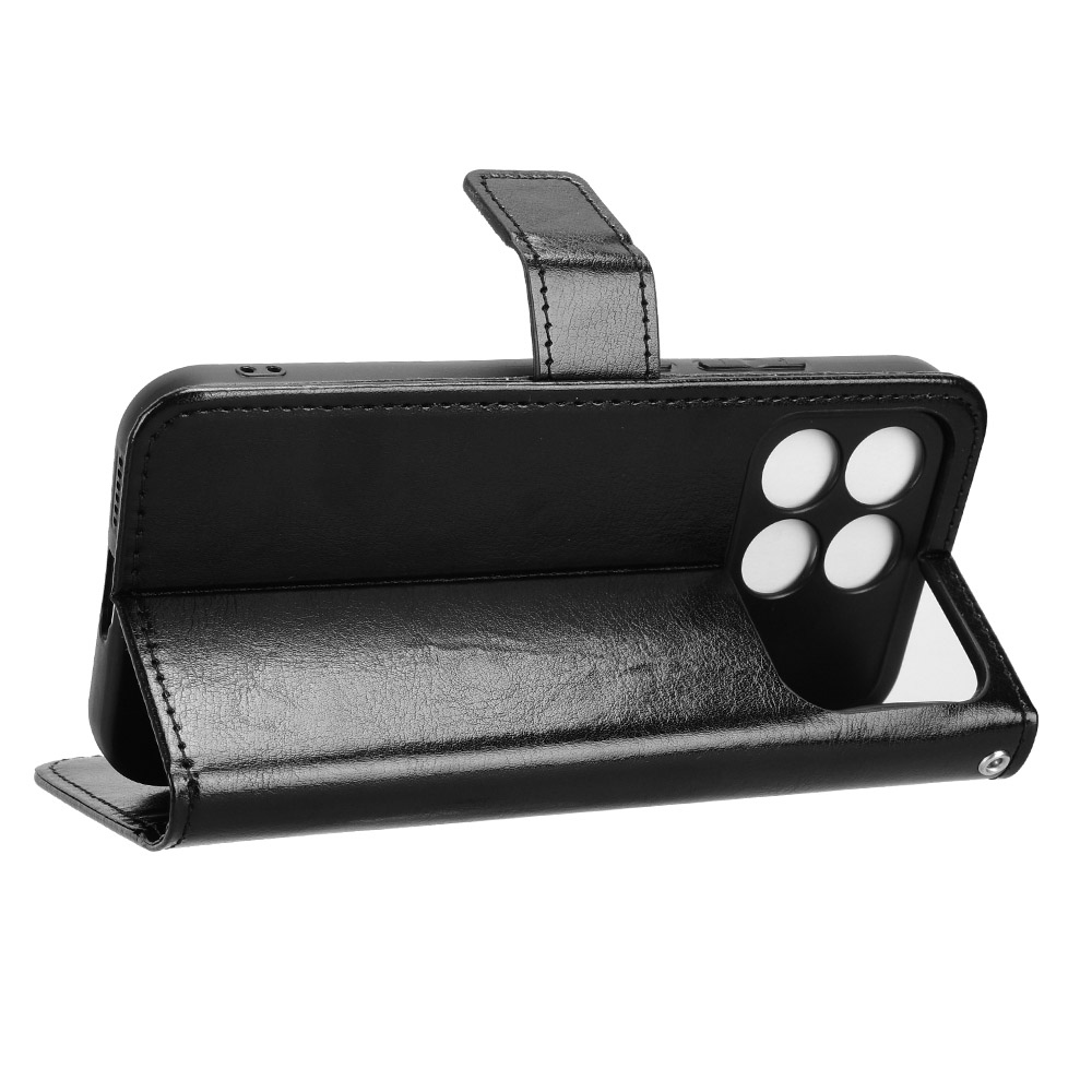 Crazy knižkové púzdro na Xiaomi Poco F8 Pro 5G - čierne