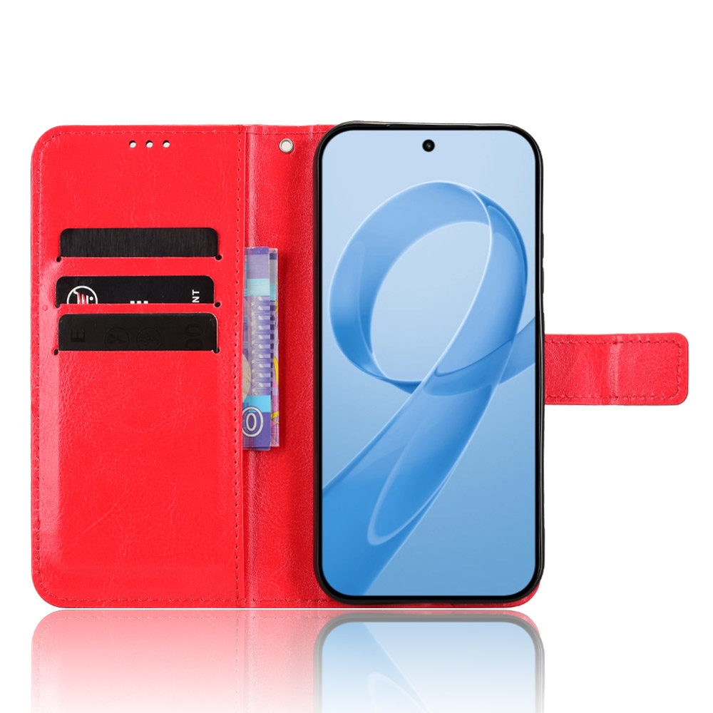 Crazy knižkové púzdro na Xiaomi Poco F8 Pro 5G - červené