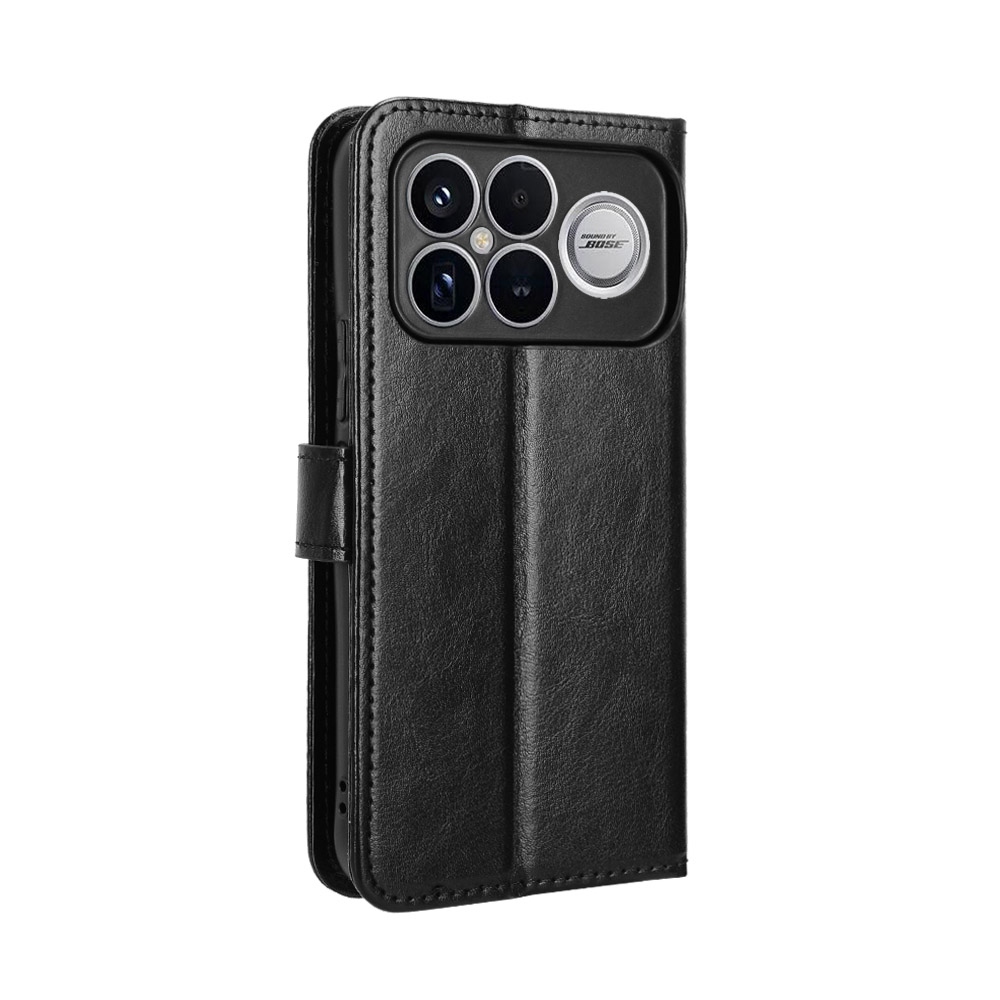 Crazy knižkové púzdro na Xiaomi Poco F8 Ultra 5G - čierne