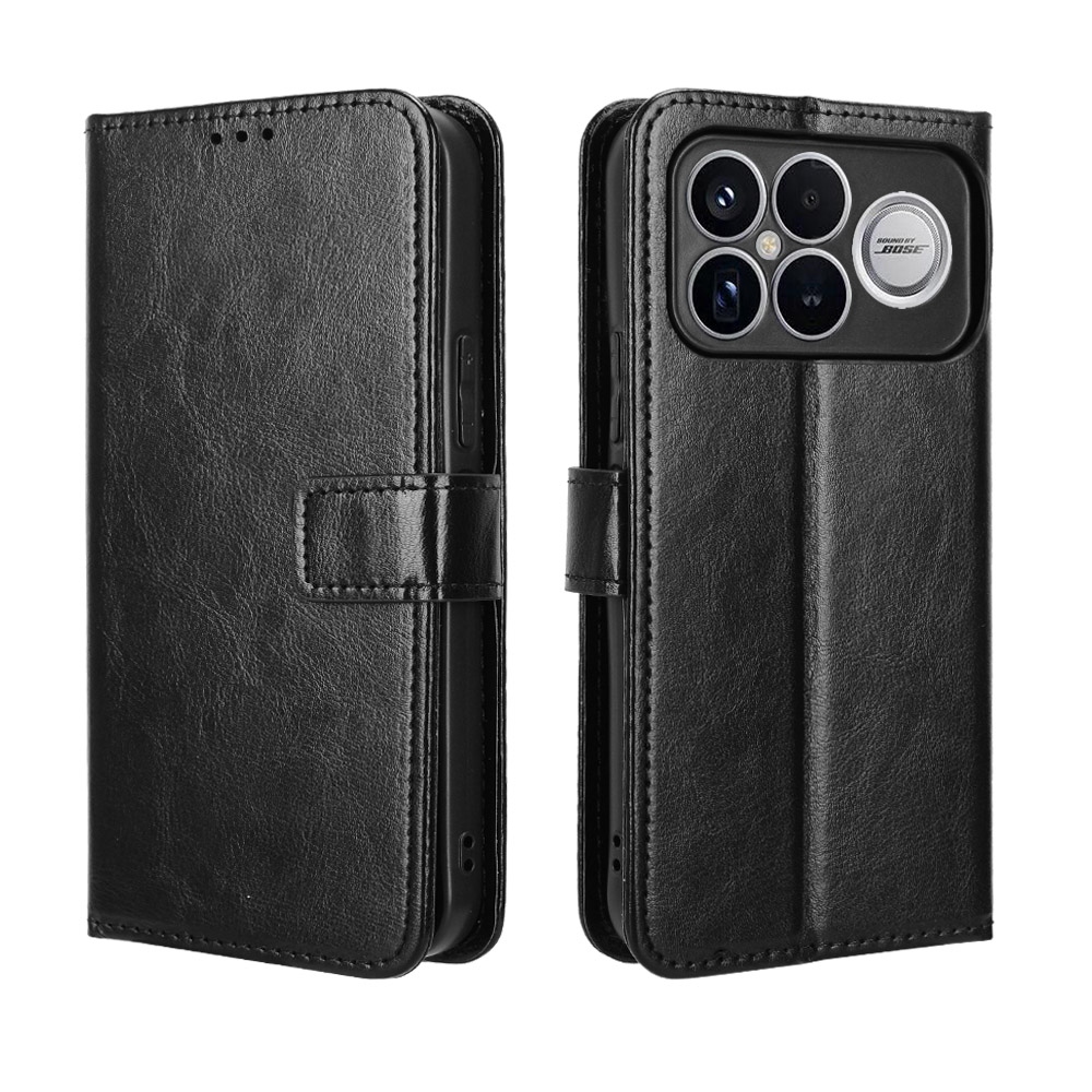 Crazy knižkové púzdro na Xiaomi Poco F8 Ultra 5G - čierne