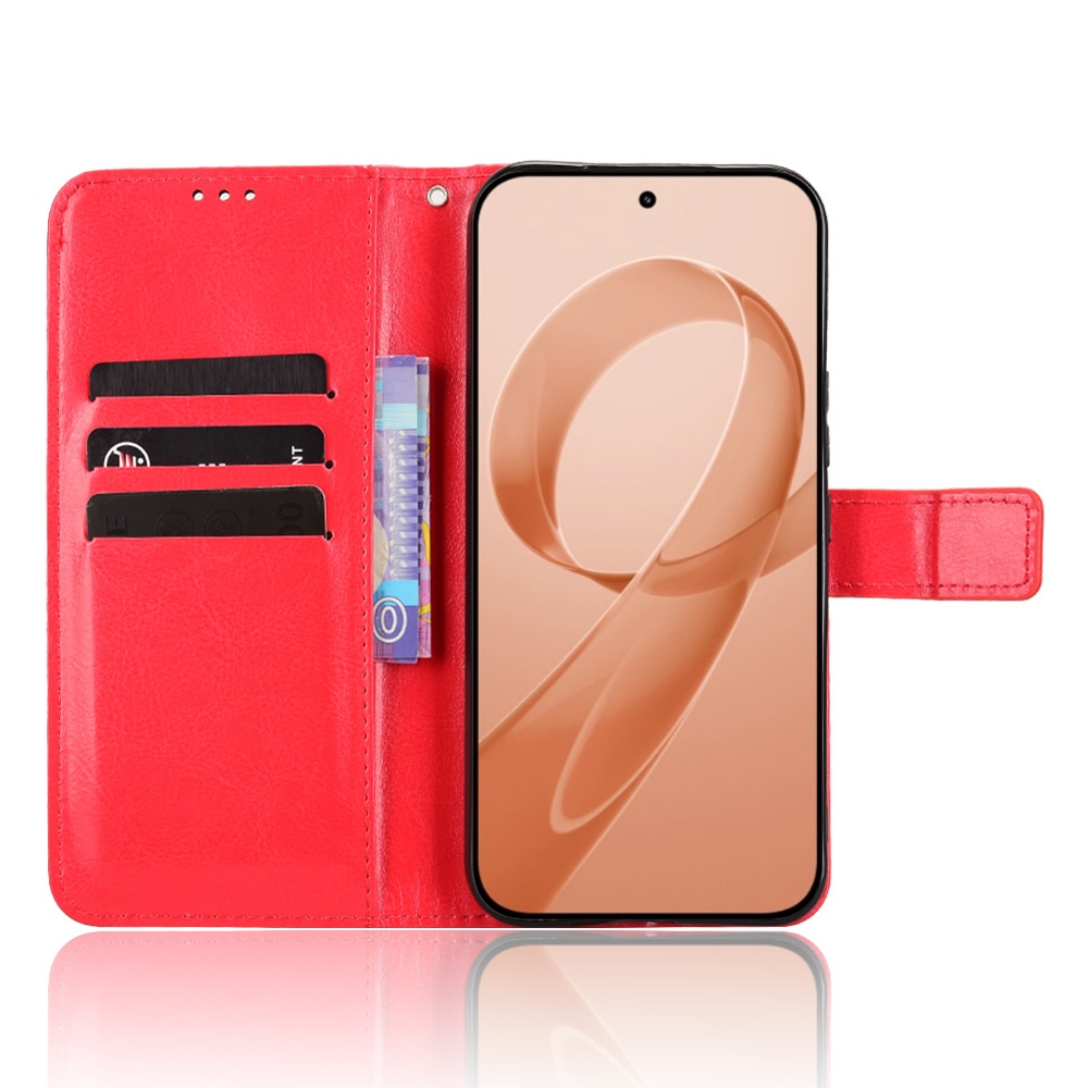 Crazy knižkové púzdro na Xiaomi Poco F8 Ultra 5G - červené