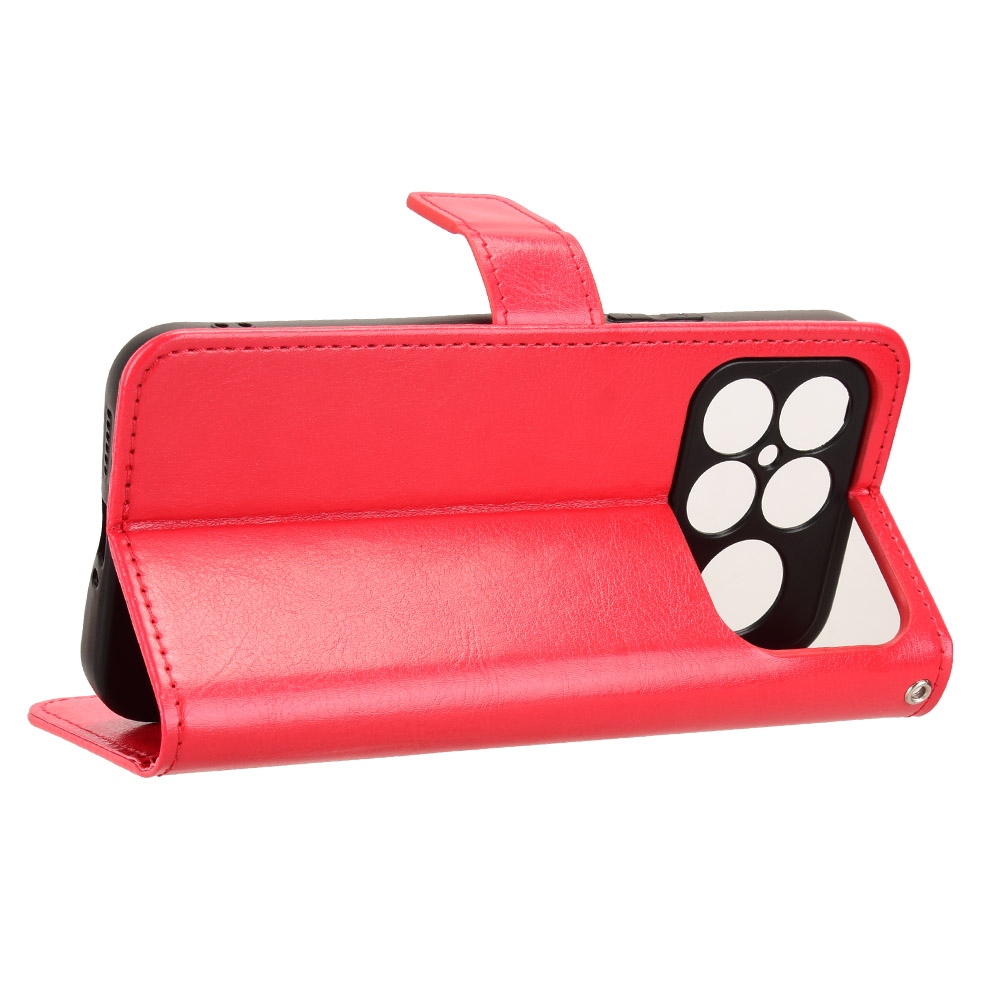 Crazy knižkové púzdro na Xiaomi Poco F8 Ultra 5G - červené