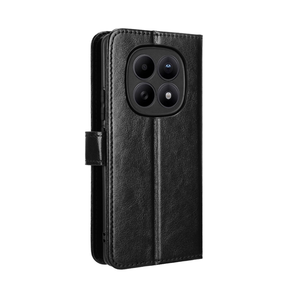 Crazy knižkové púzdro na Xiaomi Poco M8 5G/Redmi Note 15 5G/Note 15 4G - čierne