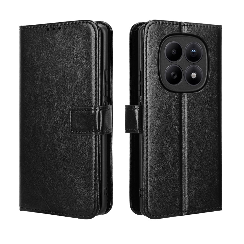 Crazy knižkové púzdro na Xiaomi Poco M8 5G/Redmi Note 15 5G/Note 15 4G - čierne