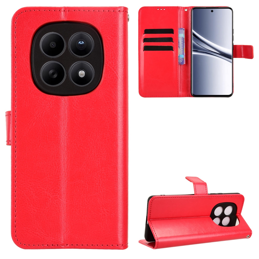 Crazy knižkové púzdro na Xiaomi Poco M8 5G/Redmi Note 15 5G/Note 15 4G - červené