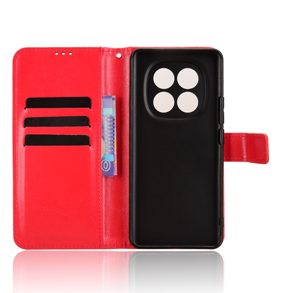 Crazy knižkové púzdro na Xiaomi Poco M8 5G/Redmi Note 15 5G/Note 15 4G - červené