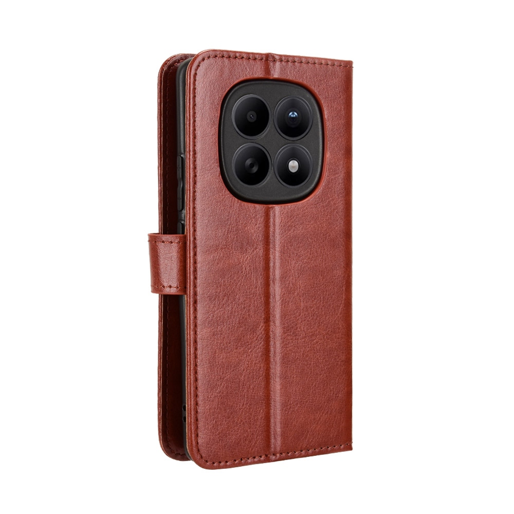 Crazy knižkové púzdro na Xiaomi Poco M8 5G/Redmi Note 15 5G/Note 15 4G - hnedé