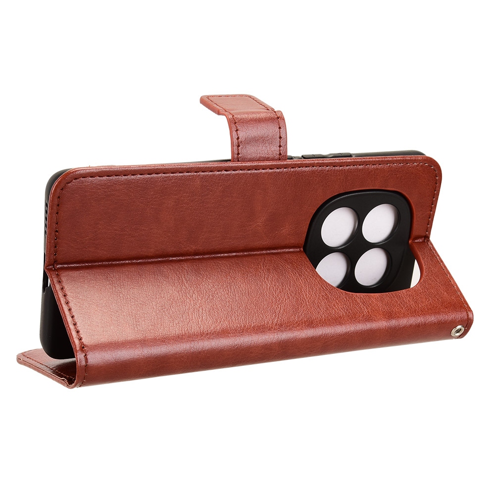 Crazy knižkové púzdro na Xiaomi Poco M8 5G/Redmi Note 15 5G/Note 15 4G - hnedé