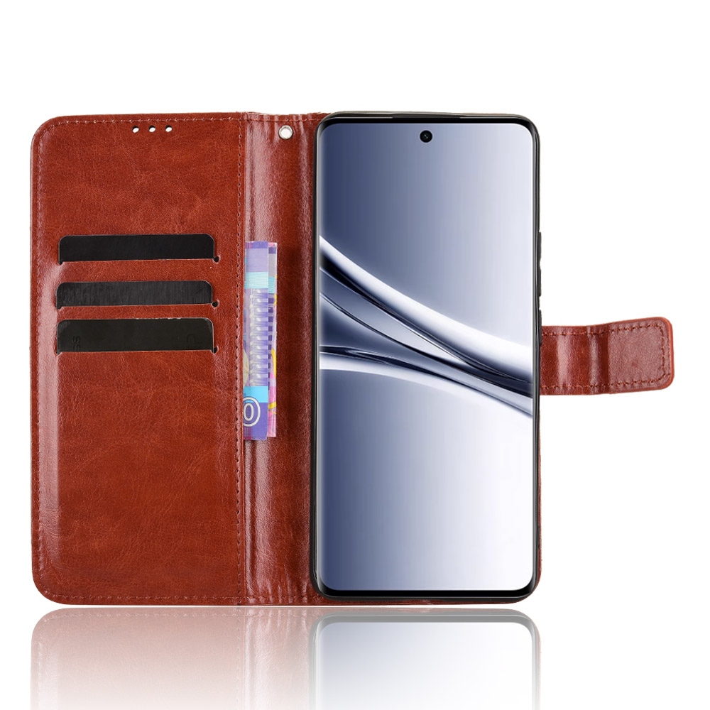 Crazy knižkové púzdro na Xiaomi Poco M8 5G/Redmi Note 15 5G/Note 15 4G - hnedé