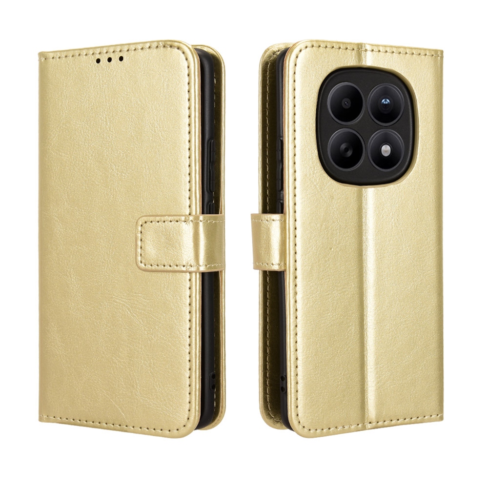 Crazy knižkové púzdro na Xiaomi Poco M8 5G/Redmi Note 15 5G/Note 15 4G - zlaté