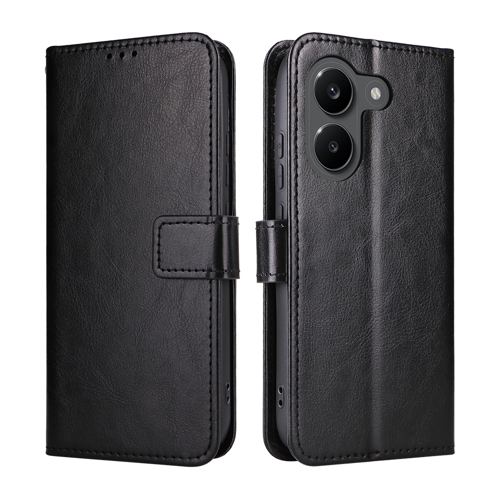 Crazy knižkové púzdro na Xiaomi Poco X8 Pro 5G - čierne