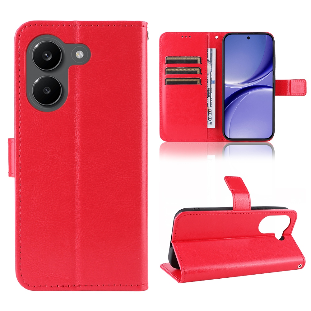 Crazy knižkové púzdro na Xiaomi Poco X8 Pro 5G - červené