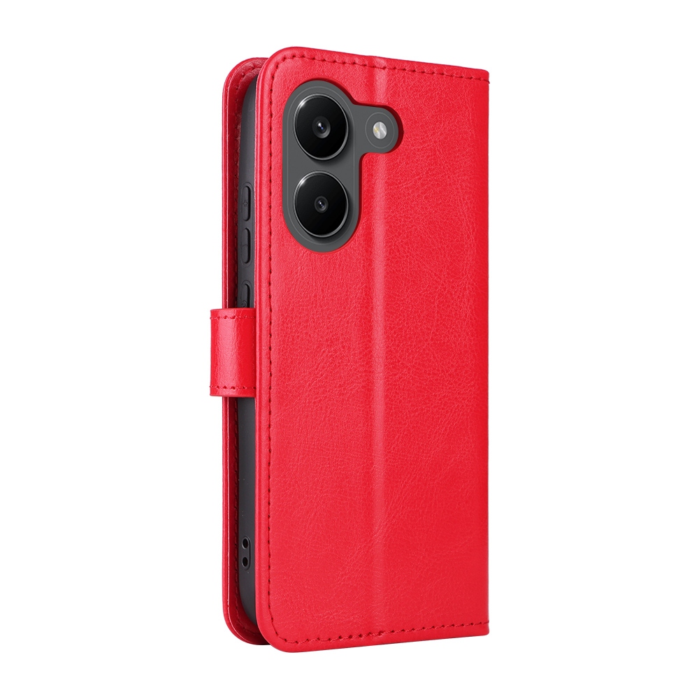 Crazy knižkové púzdro na Xiaomi Poco X8 Pro 5G - červené