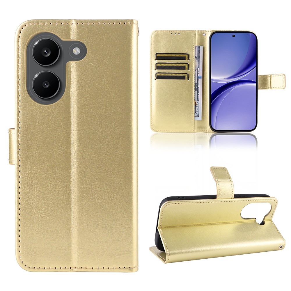 Crazy knižkové púzdro na Xiaomi Poco X8 Pro 5G - zlaté