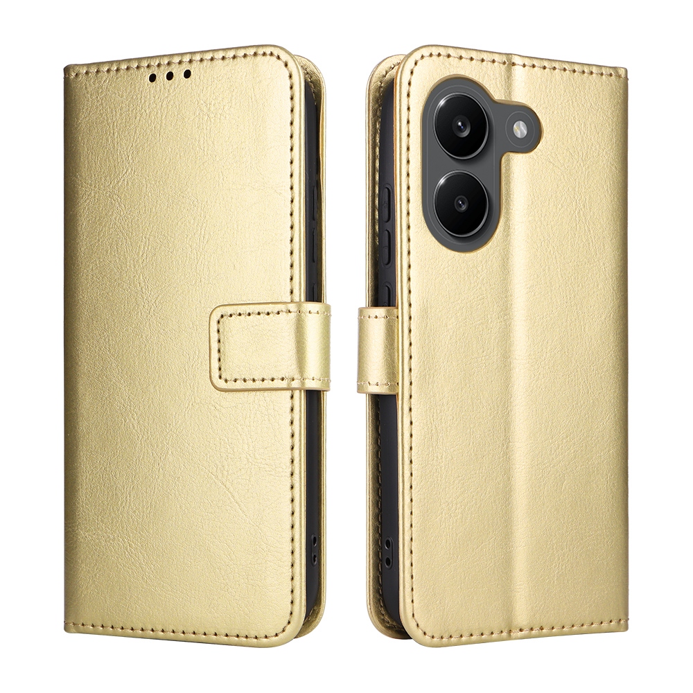 Crazy knižkové púzdro na Xiaomi Poco X8 Pro 5G - zlaté