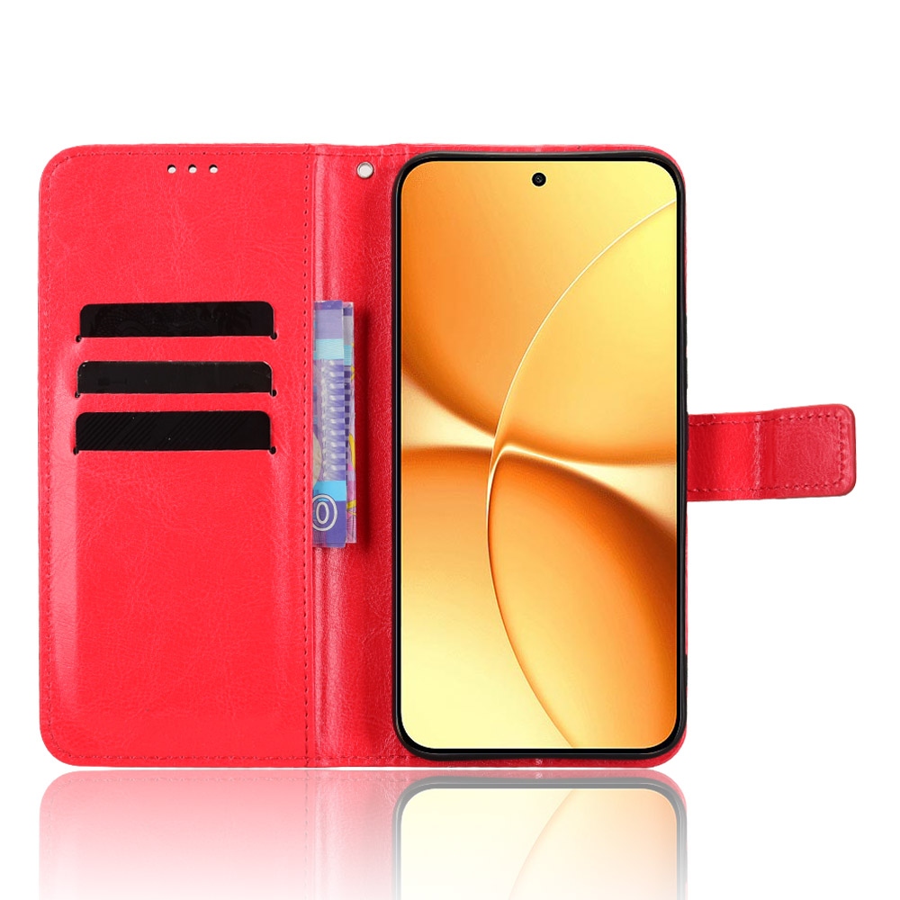 Crazy knižkové púzdro na Xiaomi Poco X8 Pro Max 5G - červené