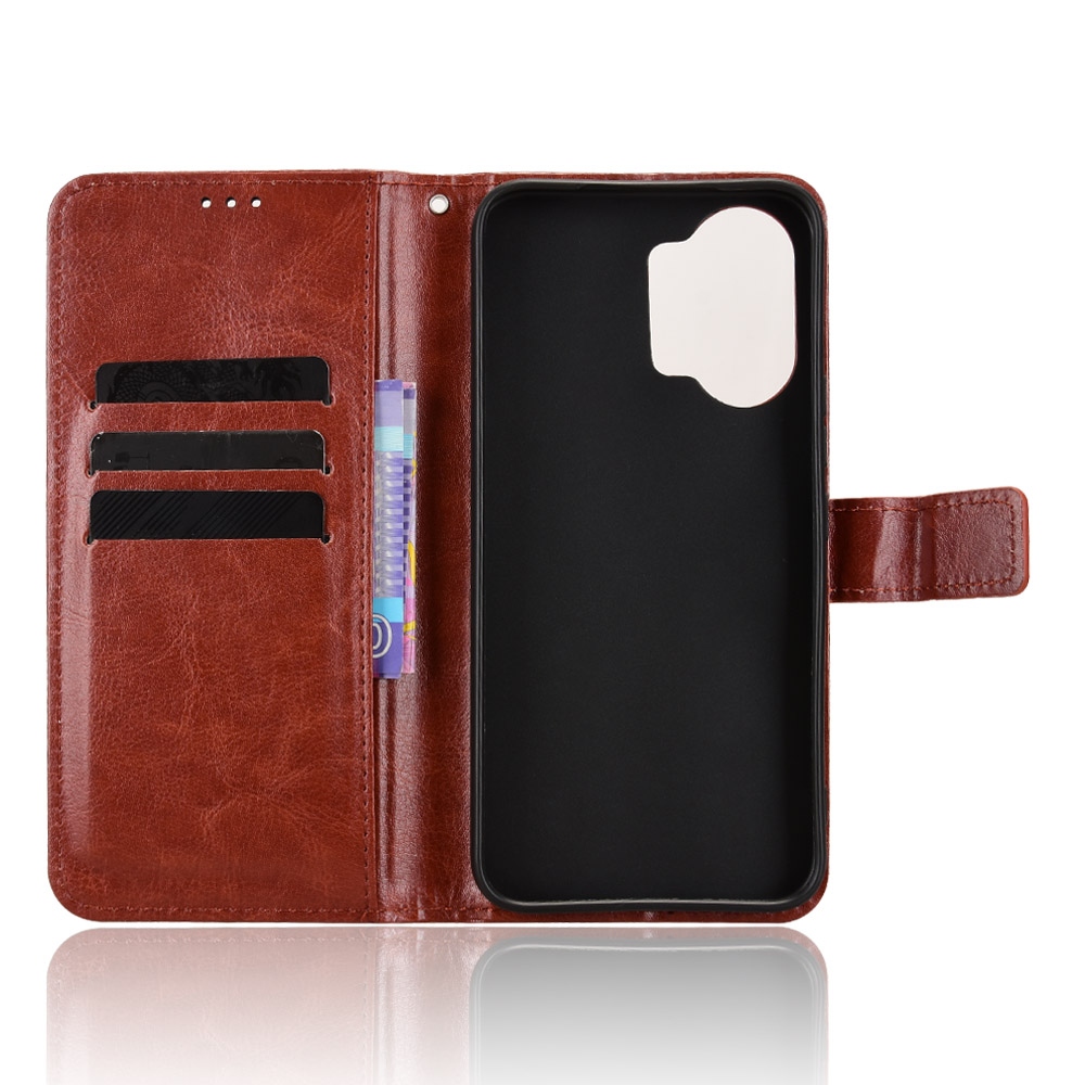 Crazy knižkové púzdro na Xiaomi Poco X8 Pro Max 5G - hnedé