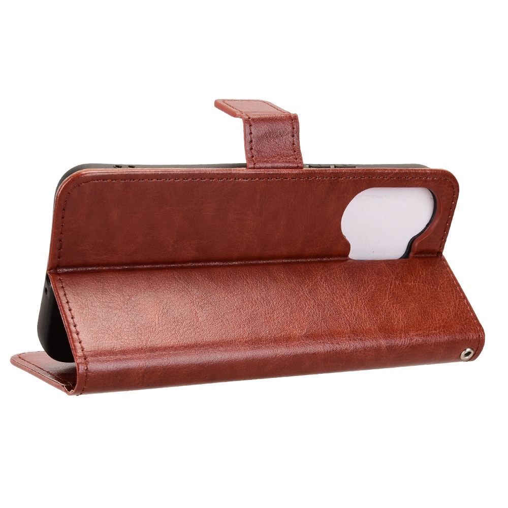 Crazy knižkové púzdro na Xiaomi Poco X8 Pro Max 5G - hnedé