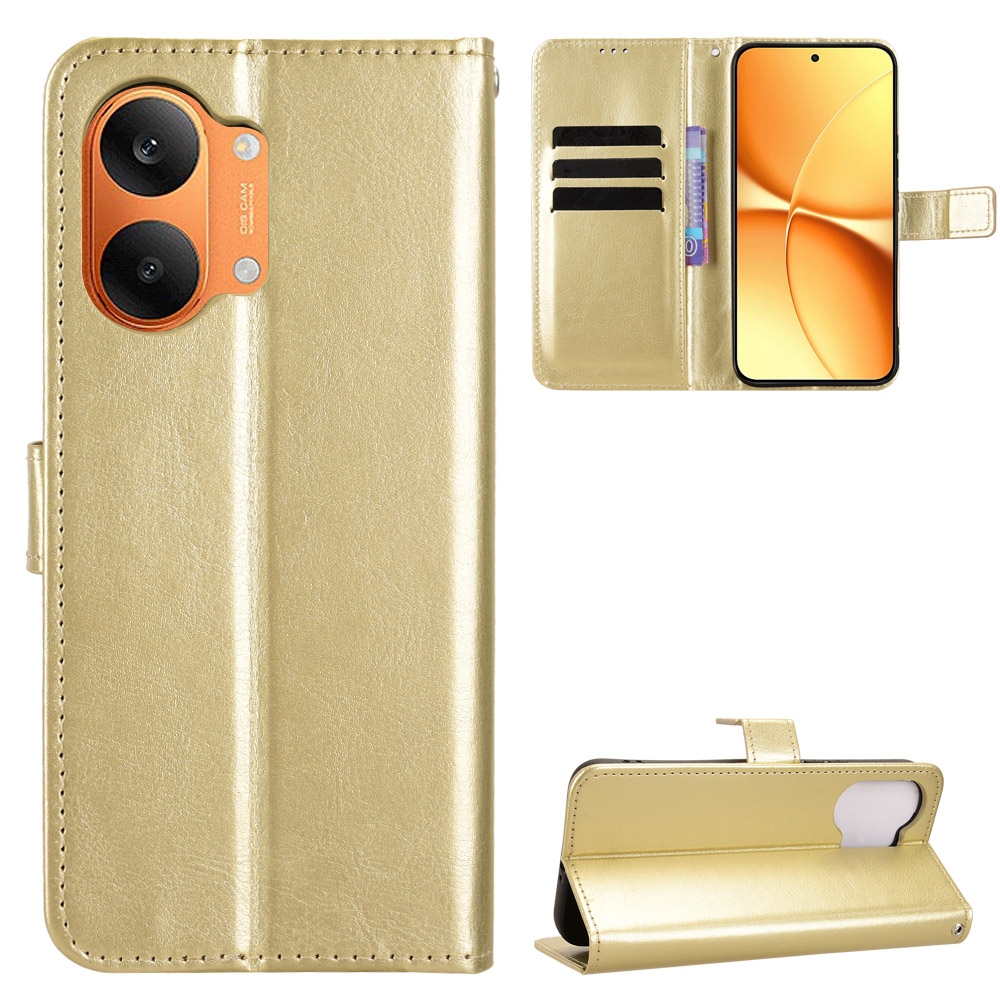 Crazy knižkové púzdro na Xiaomi Poco X8 Pro Max 5G - zlaté