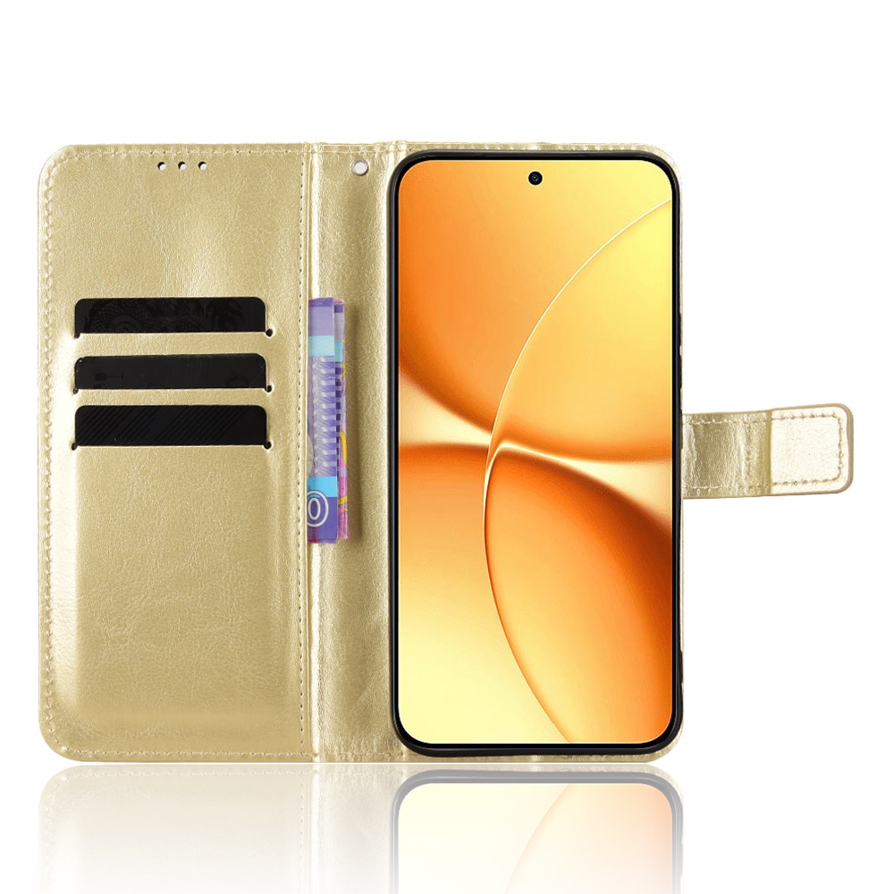 Crazy knižkové púzdro na Xiaomi Poco X8 Pro Max 5G - zlaté