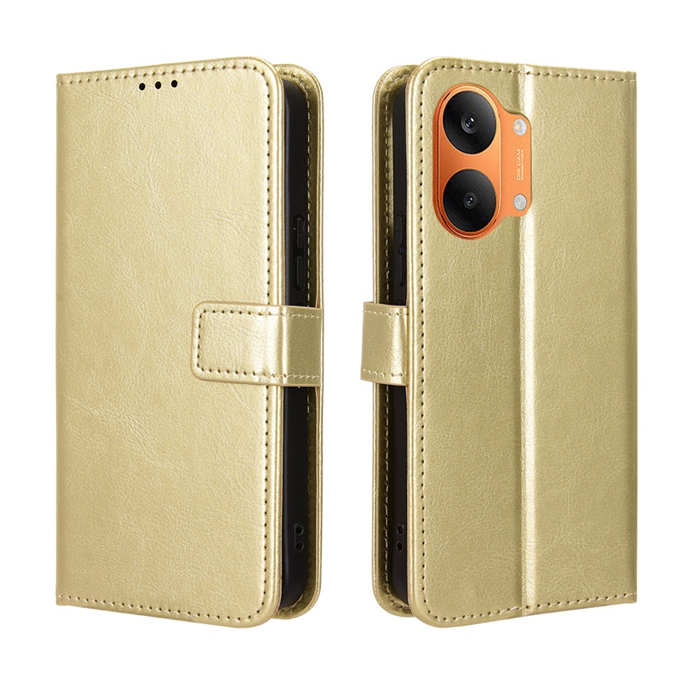 Crazy knižkové púzdro na Xiaomi Poco X8 Pro Max 5G - zlaté