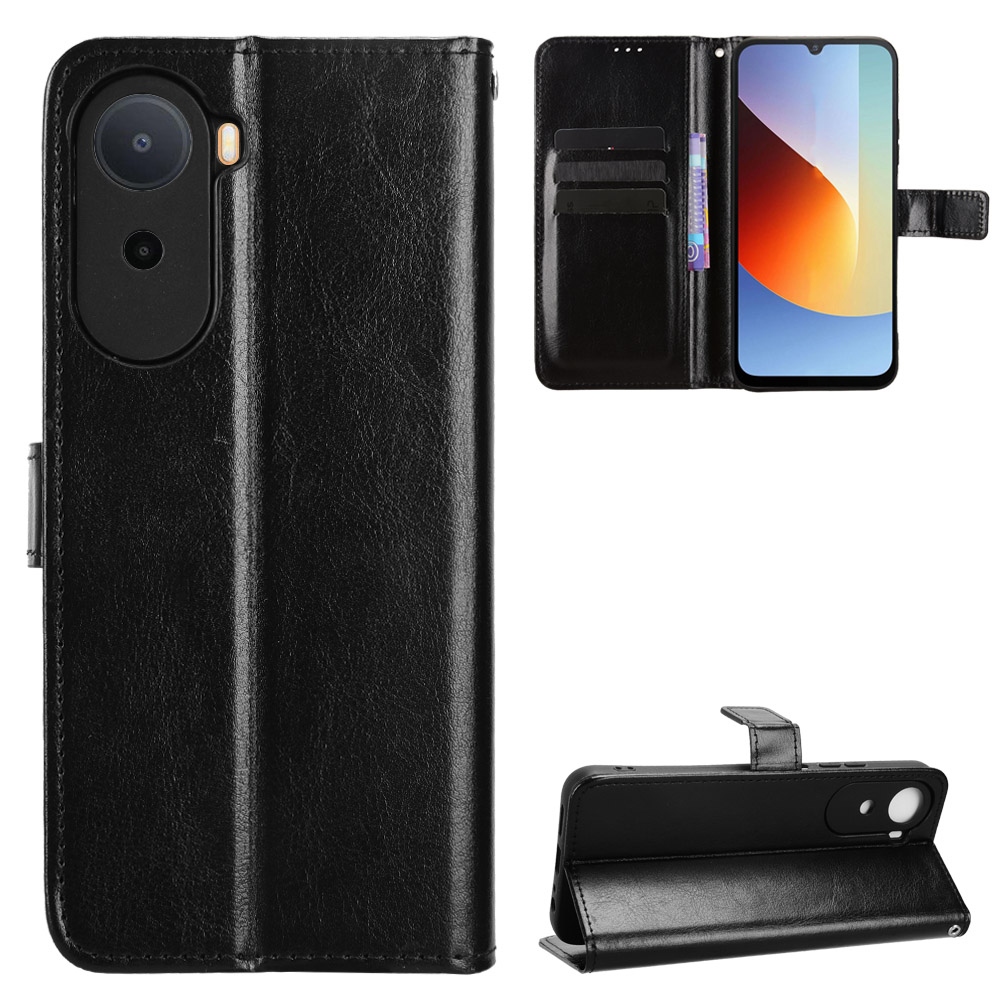 Crazy knižkové púzdro na Xiaomi Redmi A7 Pro - čierne